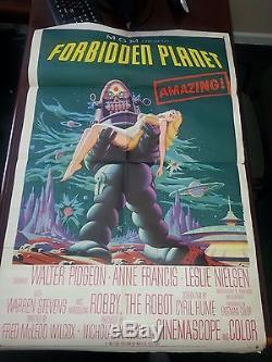 Forbidden Planet Original One Sheet Movie Poster