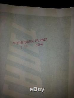 Forbidden Planet Original One Sheet Movie Poster