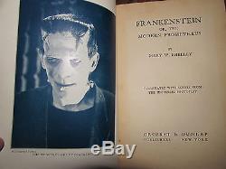 FRANKENSTEIN Mary Shelley PHOTOPLAY ED 1931 with ORIGINAL Dust Jacket Horror HCDJ