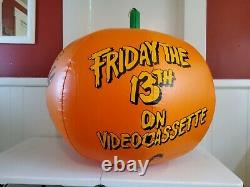 FRIDAY THE 13TH 1988 Movie Promo Inflatable Pumpkin Video Store Display HUGE 35