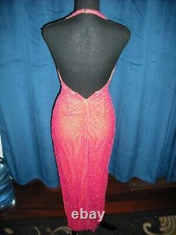 Farrah Fawcett Owned & Worn 70's Silk Beaded Gown Stylist Sydney Guilaroff