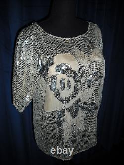 Farrah Fawcett Owned /Worn 80's Black and silver Sequin Stylist Sydney Guilaroff