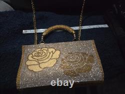 Farrah Fawcett Owned/Worn Copper/silver Purse from Stylist Sydney Guilaroff
