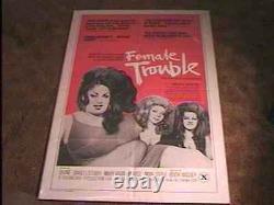 Female Trouble 1975 Movie Poster John Waters Ultra Rare