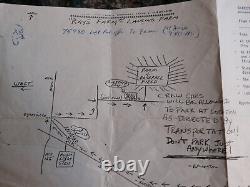 Field of Dreams Baseball Game used Movie Map Shoeless Joe Dyersville Iowa Film