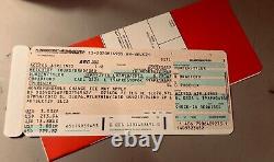 Fight Club Tyler Durden Brad Pitt Ed Norton Plane Ticket With Rare Holder Coa