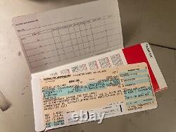 Fight Club Tyler Durden Brad Pitt Ed Norton Plane Ticket With Rare Holder Coa