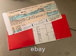 Fight Club Tyler Durden Brad Pitt Ed Norton Plane Ticket With Rare Holder Coa