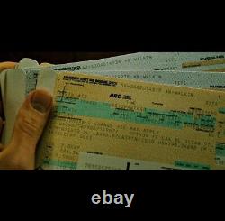 Fight Club Tyler Durden Brad Pitt Ed Norton Plane Ticket With Rare Holder Coa