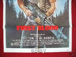 First Blood 1982 Original Movie Poster 1sh Rambo Sylvester Stallone Unused Nm