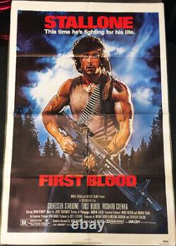 First Blood!'82 S. Stallone, Drew Struzen Classic Original U. S. Os Film Poster