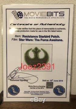 Force Awakens Original Production Used Resistance Starbird Patch Star Wars Prop