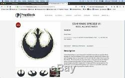 Force Awakens Original Production Used Resistance Starbird Patch Star Wars Prop