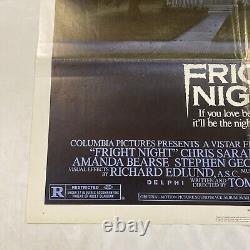 Fright Night 1985 Original One Sheet Movie Poster Great Condition Lowest Price