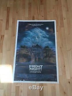 Fright Night (1985) Original One Sheet Movie Poster Horror Folded 27 by 41