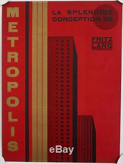 Fritz lang metropolis original poster 1928 ultra rare