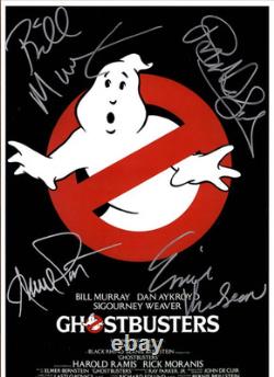 GHOSTBUSTERS Signed Movie Poster 11x17 with COA Authentic Memorabilia