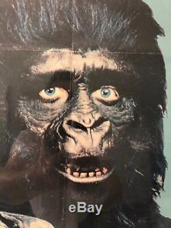 GO APE Vintage 1974 Planet of Apes CBS FOX Rare MOVIE POSTER kitsch art low brow