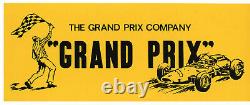 GRAND PRIX 1965 feature film production vehicle sticker - parking pass