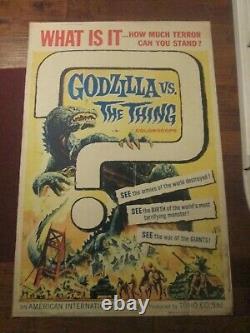 Godzilla Vs The Thing -Original 40 x 60 Movie Poster Toho