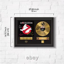 Gold Plated Copy Signed LP Vinyl Ghostbusters Movie Memorabilia Gift PGR