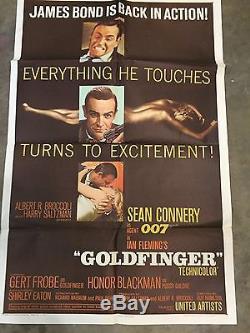 Goldfinger original movie poster James Bond