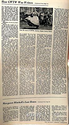 Gone With The Wind Margaret Mitchell Orig. 1949 Atlanta Journal Memorial Issue