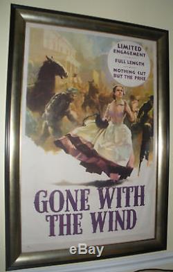 Gone With The Wind Original 1939 Movie Poster- Magnificent Art