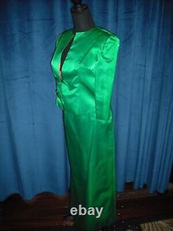 Grace Kelly Owned & Worn 50's Green Silk Jacket & Skirt from Sydney Guilaroff