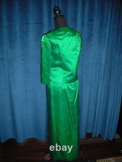 Grace Kelly Owned & Worn 50's Green Silk Jacket & Skirt from Sydney Guilaroff