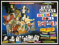 Great Rock N Roll Swindle Sex Pistols Punk Rock 1980 British Quad Movie Poster