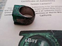 Green Lantern Ring Movie Prop Used By Ryan Reynolds Warner Bros Coa