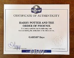 HARRY POTTER Hogwarts Keys Original Movie Prop Pottermore Emma Watson Rowling