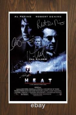 HEAT Signed Movie Poster 11x17 with COA Authentic Memorabilia