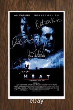 HEAT Signed Movie Poster 11x17 with COA Authentic Memorabilia