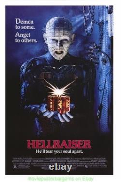 HELLRAISER MOVIE POSTER Rare HORROR ABSOLUTELY ORIGINAL 1987 BUS SHELTER 44X70