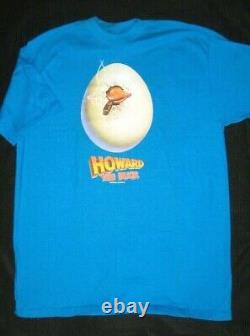 HOWARD THE DUCK Vintage movie promotional T-shirt (XL) and WATCH from 1986