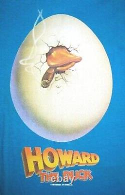 HOWARD THE DUCK Vintage movie promotional T-shirt (XL) and WATCH from 1986