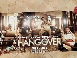 HTF The Hangover Movie Poster 77x37 Collectors Item Memoriabilia