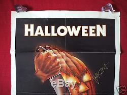 Halloween 1978 Original Movie Poster 1sh John Carpenter's Autograph The Thing
