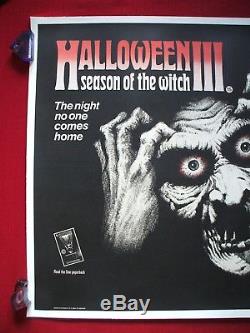 Halloween 3 III 1982 Original Movie Poster Season Of The Witch U. K. British Quad
