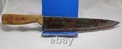 Halloween Chef Knife signed by 17 Micheal Myers! JSA Certified