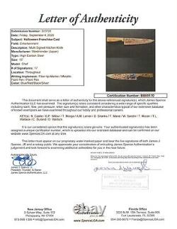 Halloween Chef Knife signed by 17 Micheal Myers! JSA Certified