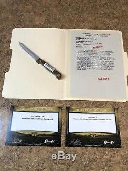 Halloween H20 Props Screen Used Knife And Michael Myers File Screenbid COA