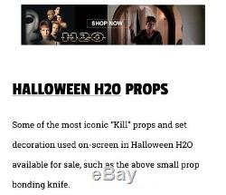Halloween H20 Props Screen Used Knife And Michael Myers File Screenbid COA
