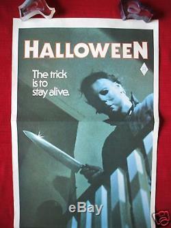 Halloween Original Movie Poster Aussie Daybill John Carpenter's 1978 Myers Mask