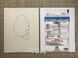 Hannibal Original Will Graham Clock Drawing+Evidence Bag(Screen Used Prop, movie)