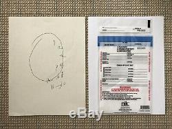 Hannibal Original Will Graham Clock Drawing+Evidence Bag(Screen Used Prop, movie)