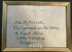 Harry Potter'Hogwarts Letter' Original Screen Used Movie Prop with COA