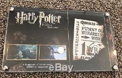 Harry Potter Prop Screen Used Blown Up Quibbler Piece With Frame & COA